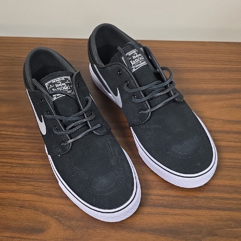 Nike SB Zoom Stefan Janoski OG+ Skate Shoe Black/White Men's 8 FD6757-001 New